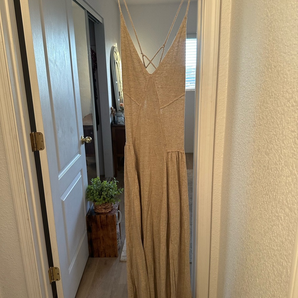 Chic Beige Maxi Dress